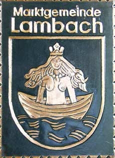 Lambach   Gemeindewappen Kupferbild 