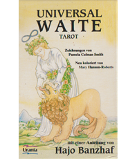     Banzhaf Hajo Hanson Roberts Universal Waite Tarot 
  erhältlich im Kristallzentrum 
                            
                           
       